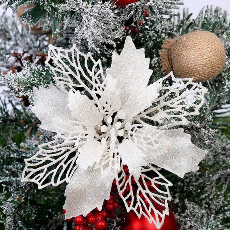 woobles Flowers Christmas Decoration, Cutting Machine Cutting Stencil, Christmas Decoration Flower Scrapbooking Embossing Stencils Paper Craft Decoration Festival Cards Gift Christmas, Cutting - Image 1